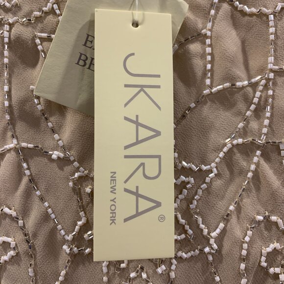 JKARA Beaded Mock Fair Dress - Picture 14 of 16